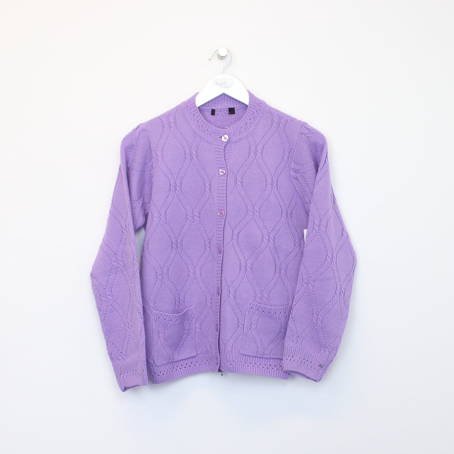 Vintage Unbranded knit sweatshirt in purple. Best fits S