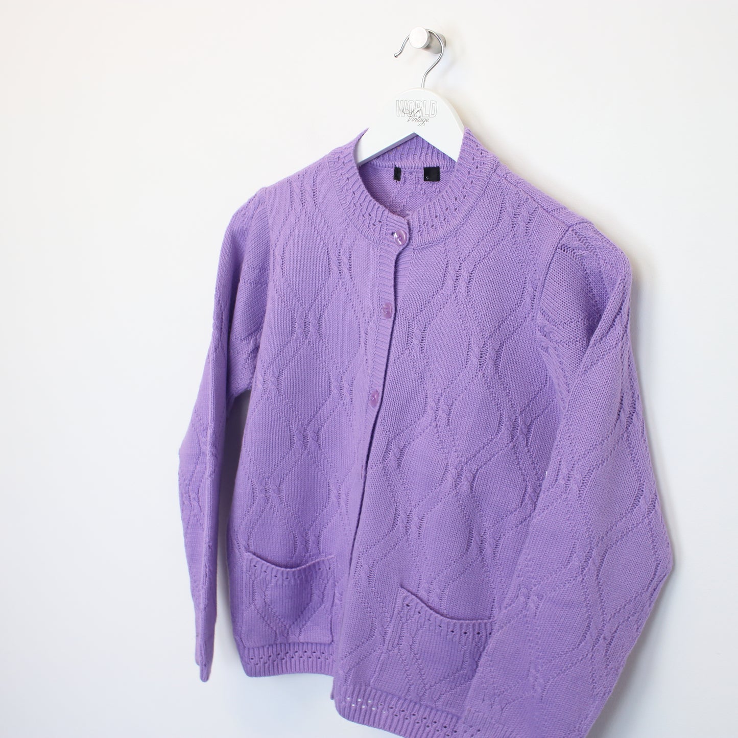 Vintage Unbranded knit sweatshirt in purple. Best fits S