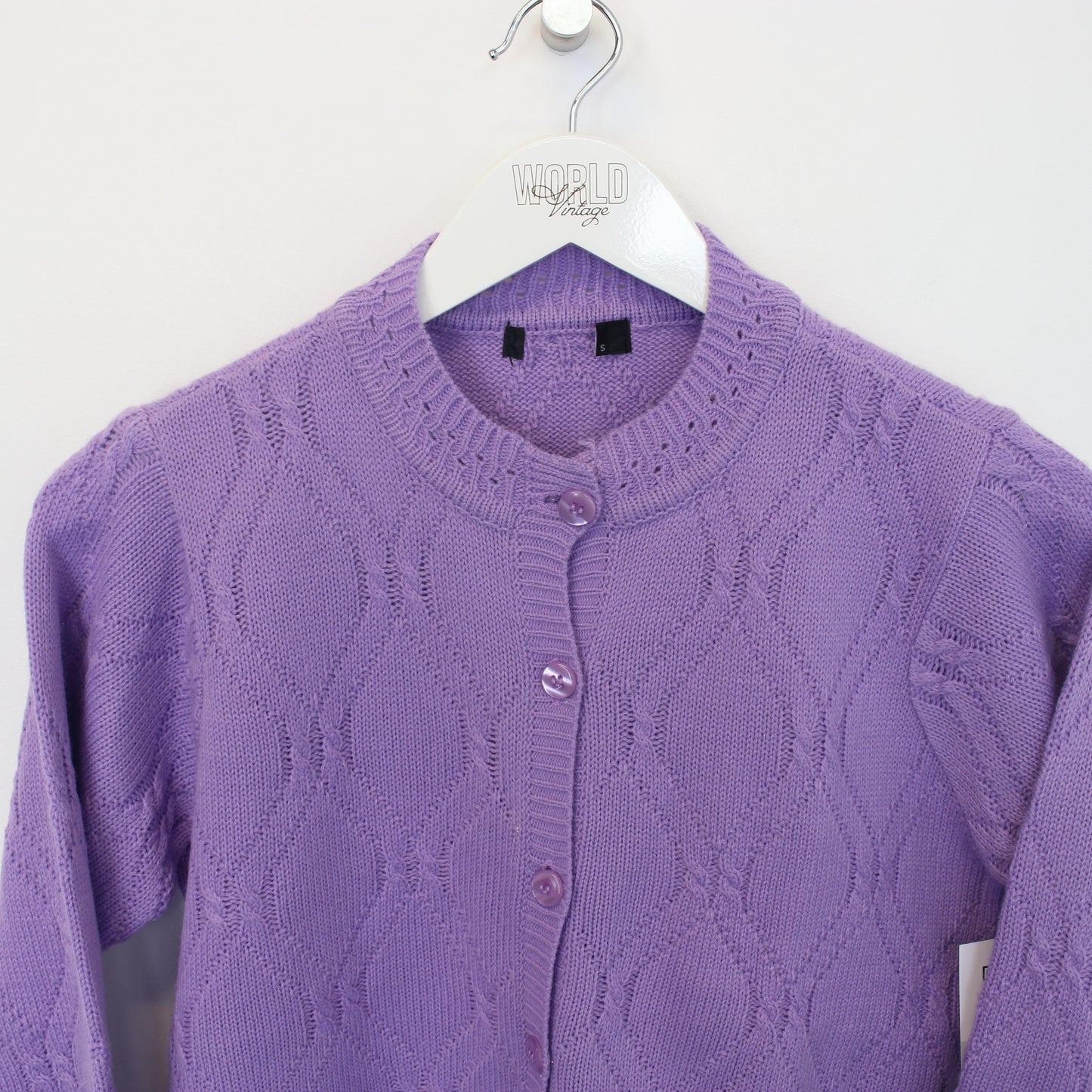 Vintage Unbranded knit sweatshirt in purple. Best fits S