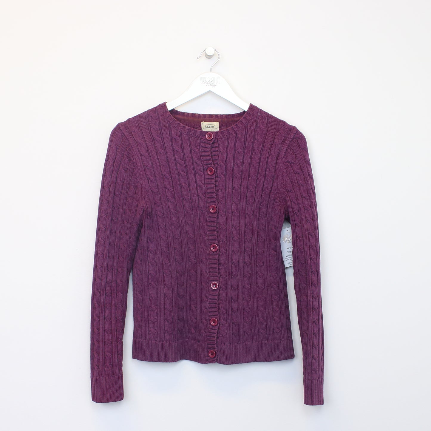 Vintage L.L.Bean knit sweatshirt in burgundy. Best fits S