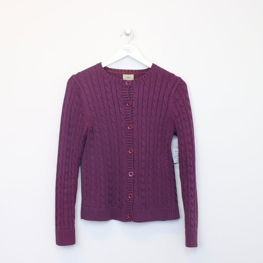 Vintage L.L.Bean knit sweatshirt in burgundy. Best fits S