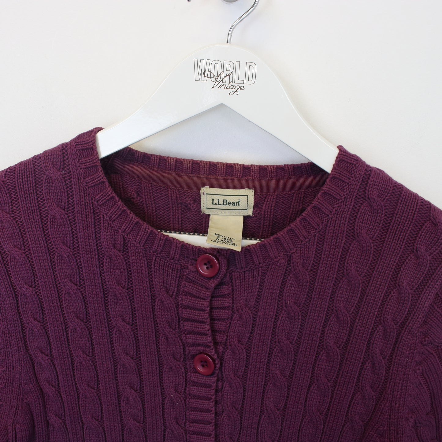 Vintage L.L.Bean knit sweatshirt in burgundy. Best fits S