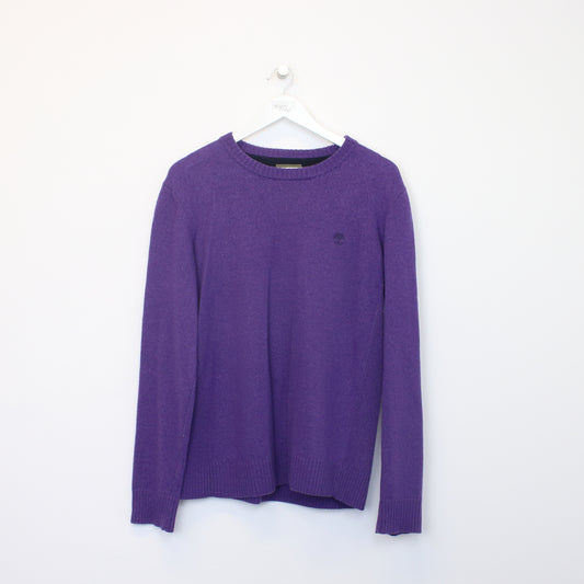 Vintage Timberland knit sweatshirt in purple. Best fits XL