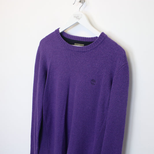 Vintage Timberland knit sweatshirt in purple. Best fits XL