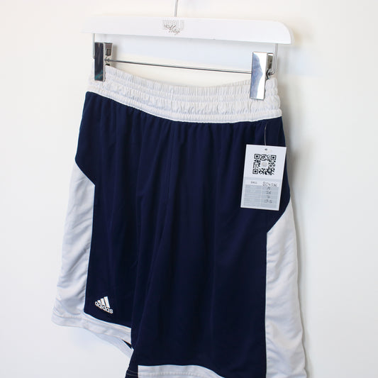 Vintage Adidas shorts in navy and white. Best fits M