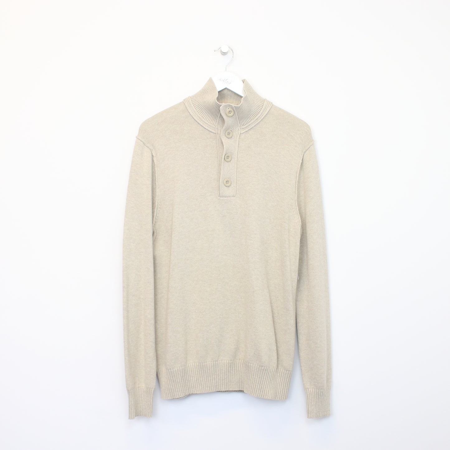 Vintage GAP knit sweatshirt in beige. Best fits M