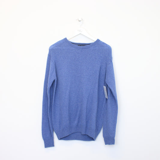 Vintage James Pringle knit sweatshirt in blue. Best fits M