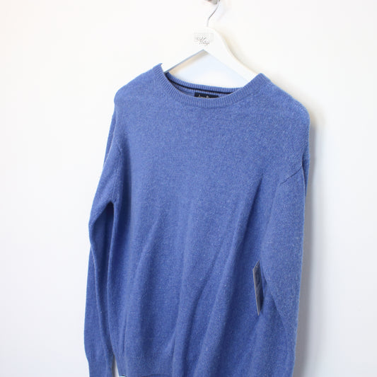 Vintage James Pringle knit sweatshirt in blue. Best fits M