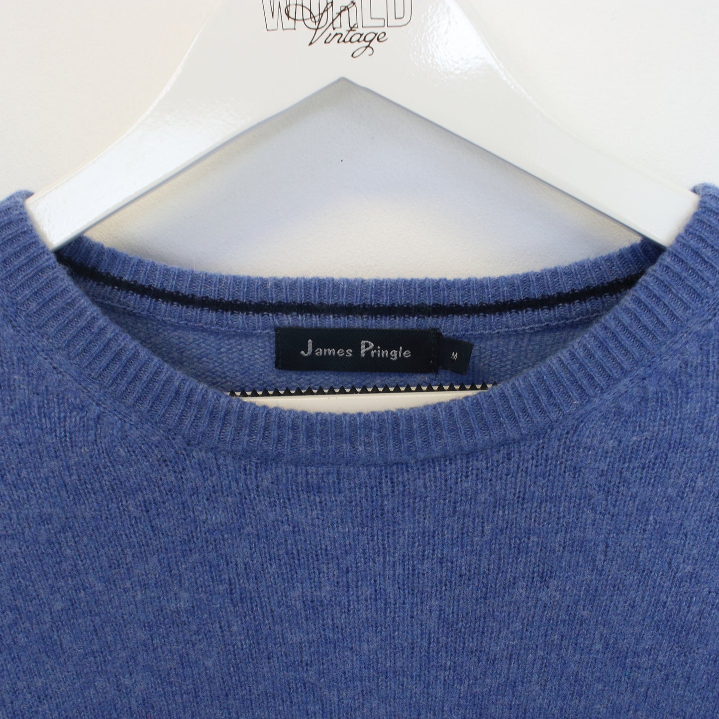 Vintage James Pringle knit sweatshirt in blue. Best fits M