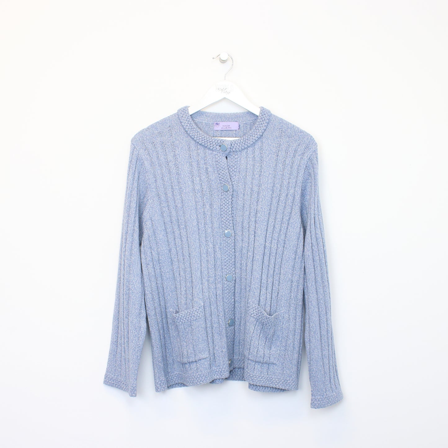 Vintage Honor Millburn knit sweatshirt in blue. Best fits M