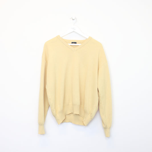 Vintage Gabicci knit sweatshirt in yellow. Best fits L