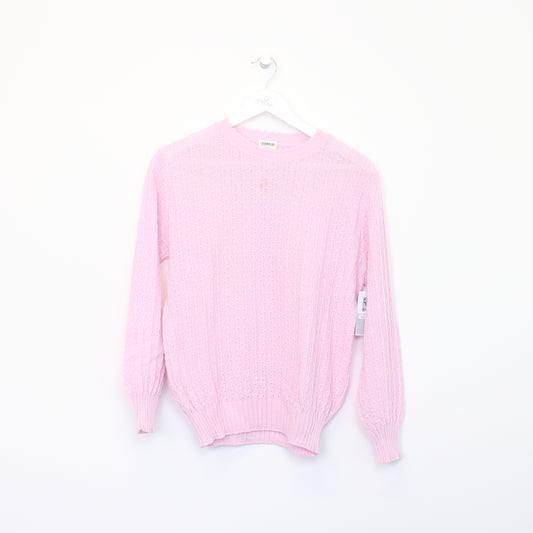 Vintage Tesco knit sweatshirt in pink. Best fits S