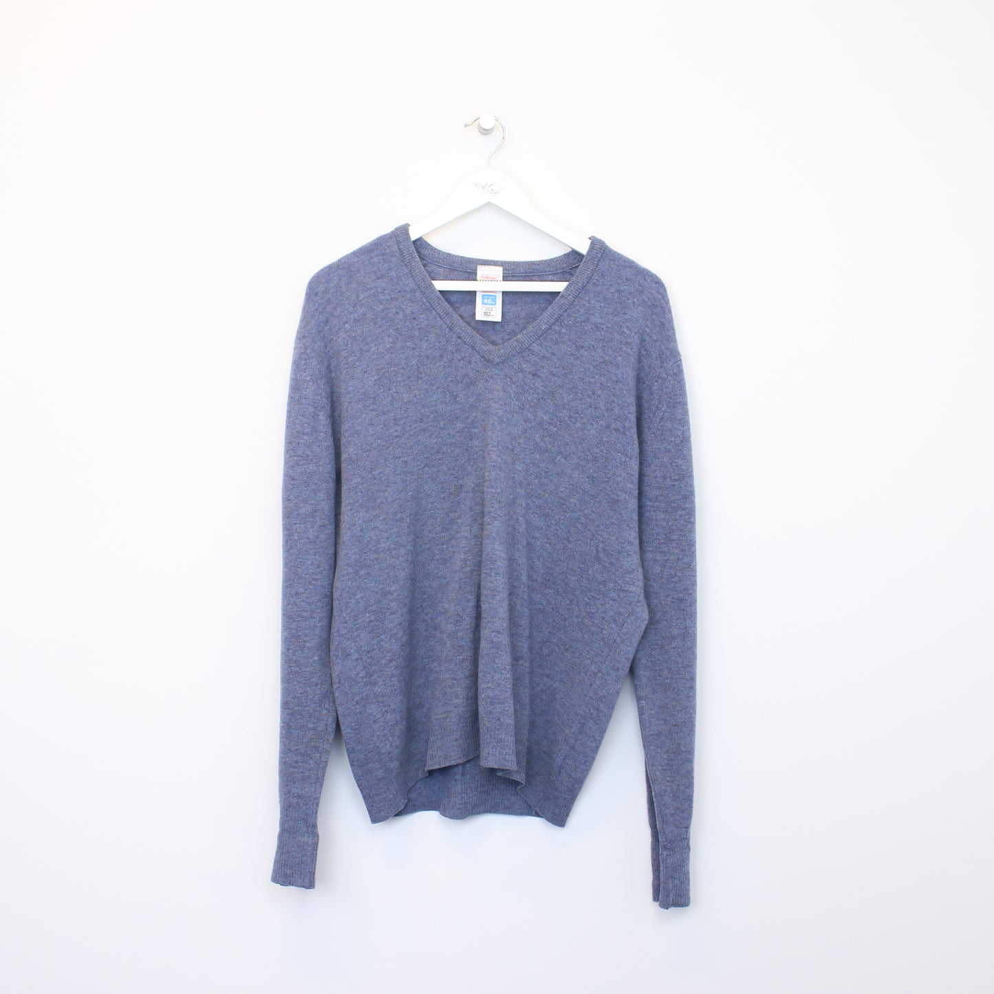 Vintage St Michael knit sweatshirt in blue. Best fits L