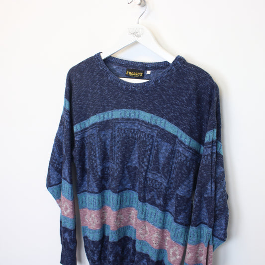 Vintage Knosso's knit sweatshirt in multi colour. Best fits M