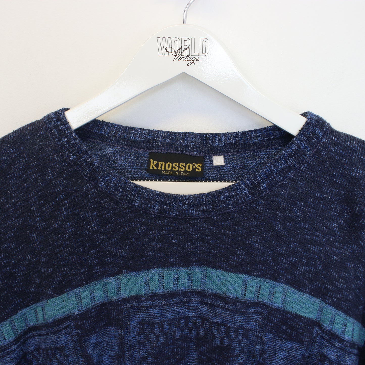 Vintage Knosso's knit sweatshirt in multi colour. Best fits M