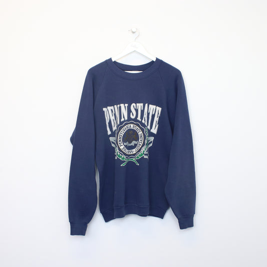 Vintage Fruit Of The Loom sweatshirt in navy. Best fits L