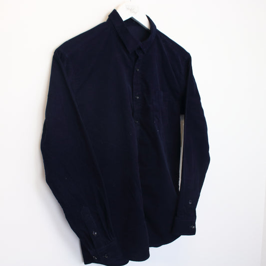 Vintage Unbranded corduroy shirt in navy. Best fits S