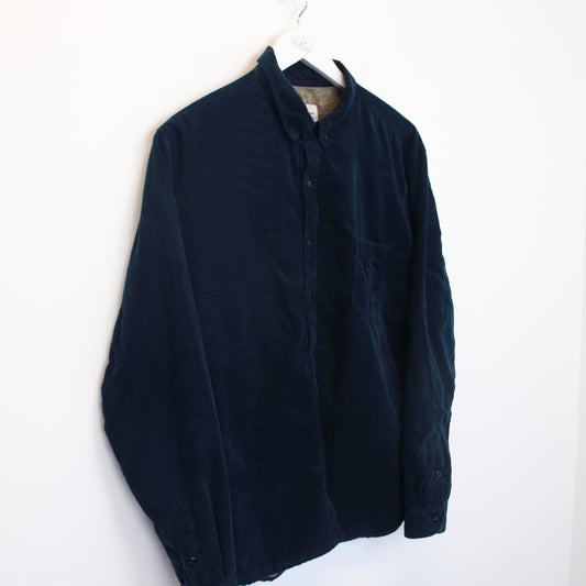 Vintage Unbranded corduroy shirt in blue. Best fits L