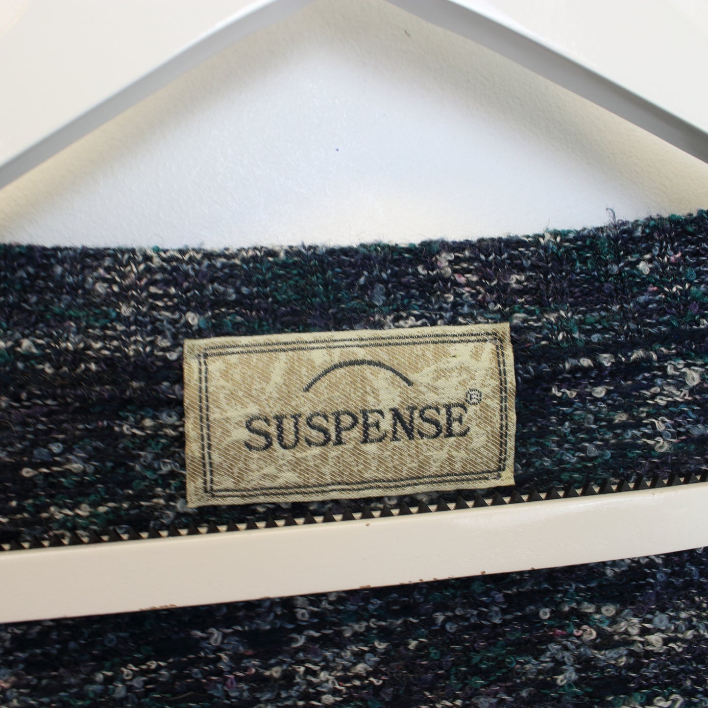 Vintage Suspense knit sweatshirt in multi colour. Best fits L