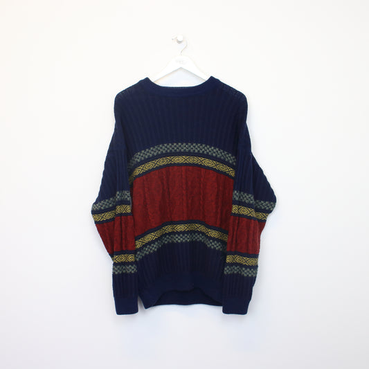 Vintage Cabetti knit sweatshirt in multi colour. Best fits L