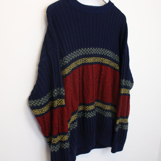 Vintage Cabetti knit sweatshirt in multi colour. Best fits L