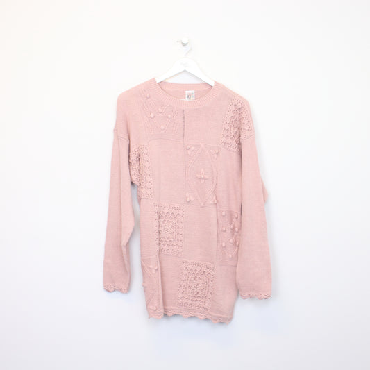 Vintage Finest Quality knit sweatshirt in pink Best fits M