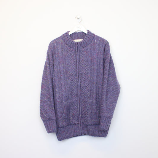 Vintage Amber knit sweatshirt in purple. Best fits L