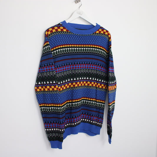 Vintage Rebel knit sweatshirt in multi colour. Best fits L