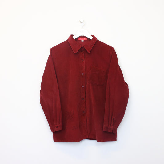 Vintage Unbranded cord shirt in red. Best fits M