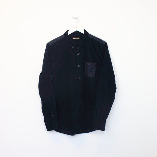 Vintage Top Feeling cord shirt in navy. Best fits S