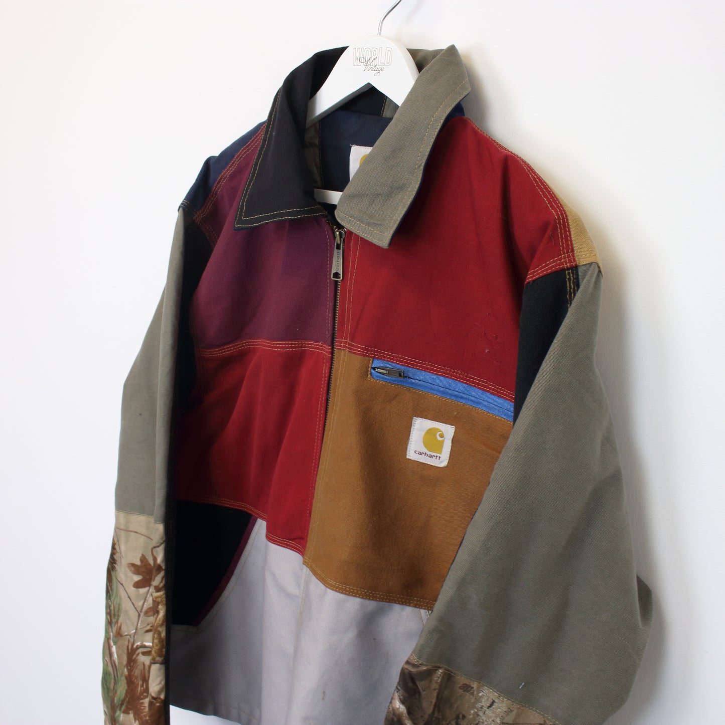 Vintage Carhartt rework jacket in multi colours. Best fits L