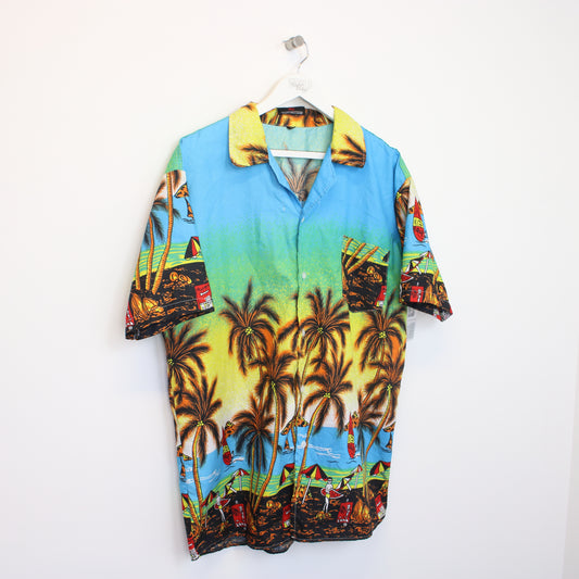 Vintage Fight the wolf Hawaiian shirt. Best fits XL