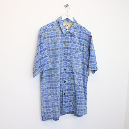 Vintage Replay shirt in blue. Best fits L