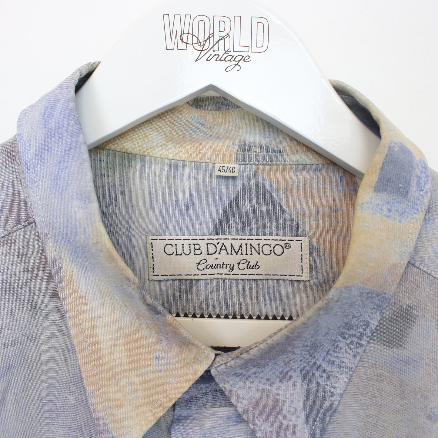 Vintage Club Damingo shirt in grey. Best fits L