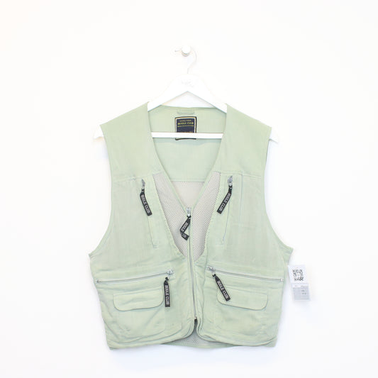 Vintage Bugle Club vest in grey/green. Best fits M