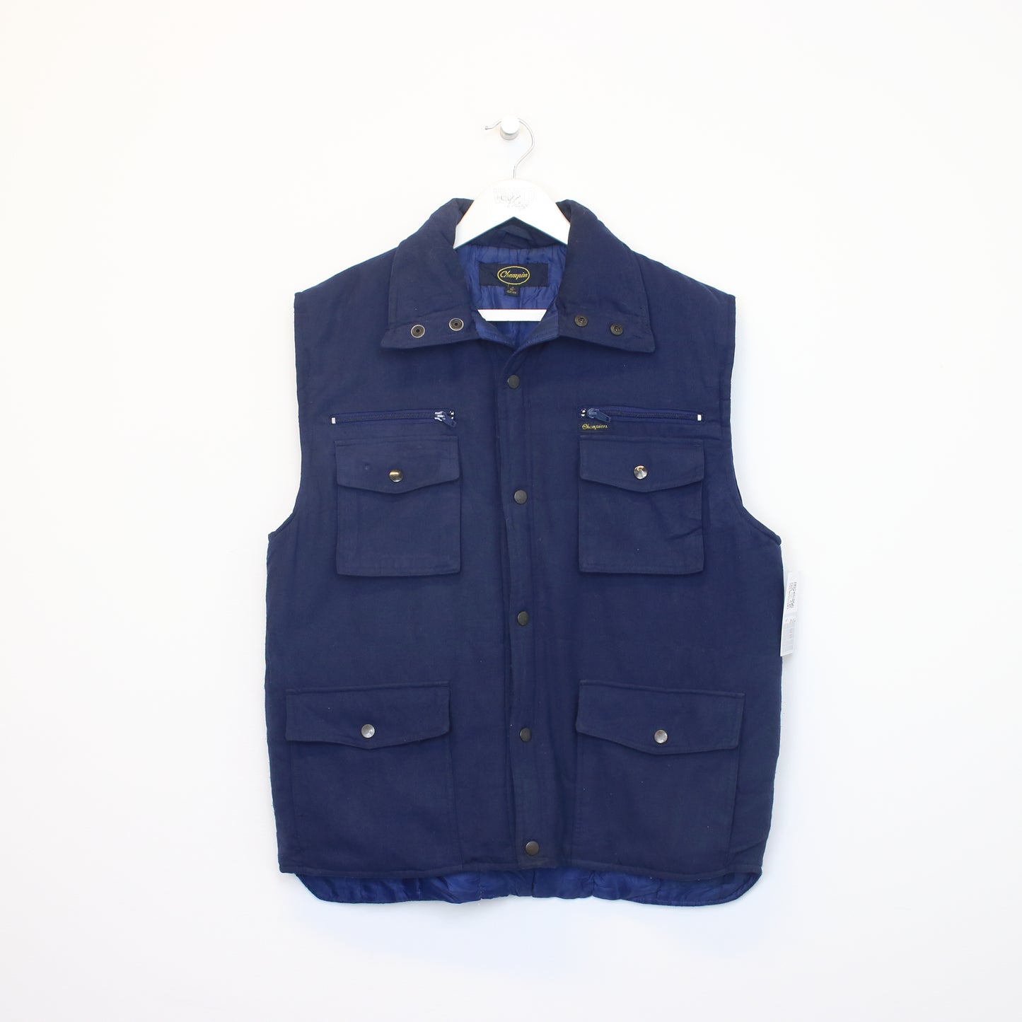 Vintage Champion vest in blue. Best fits M