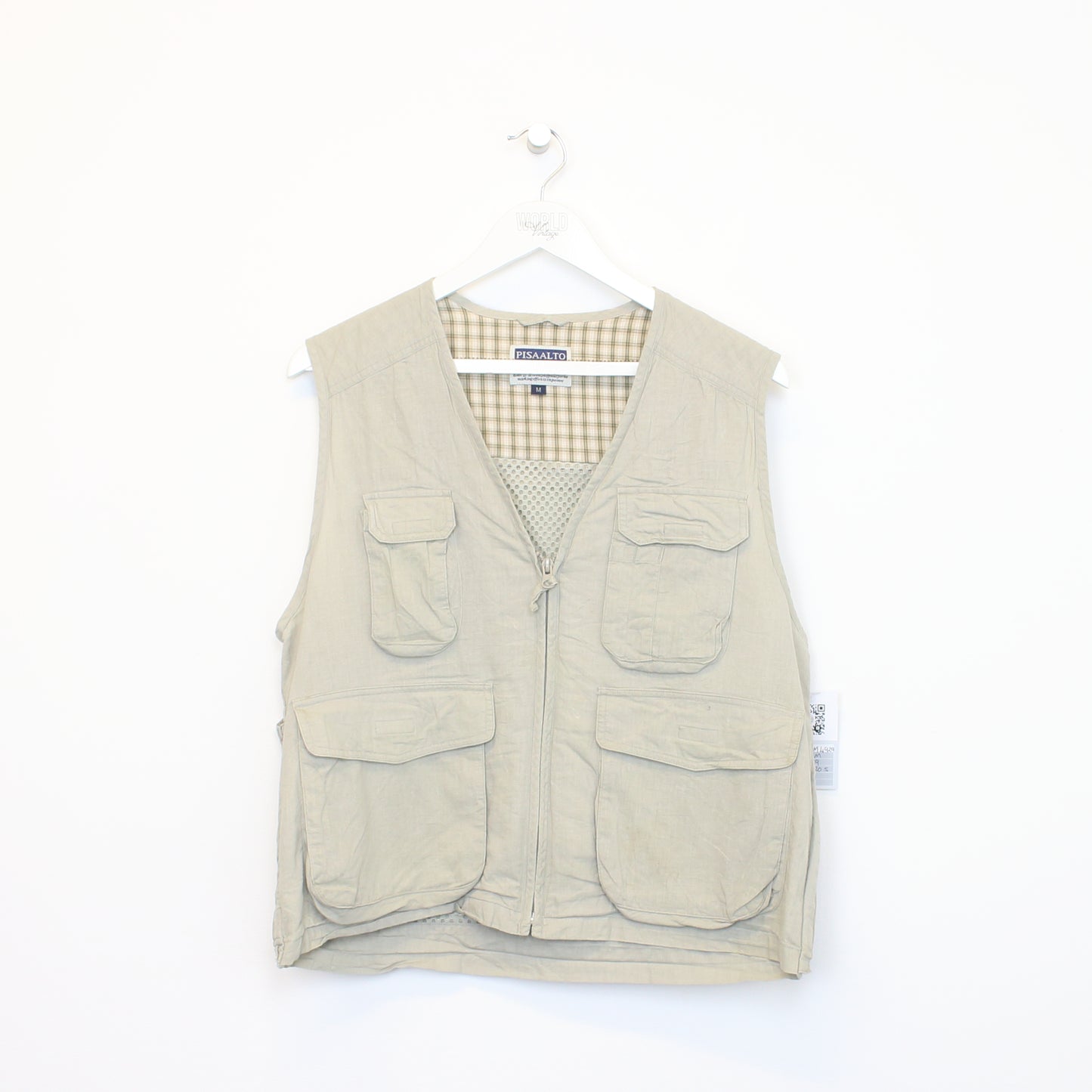 Vintage Pisaalto vest in cream. Best fits M