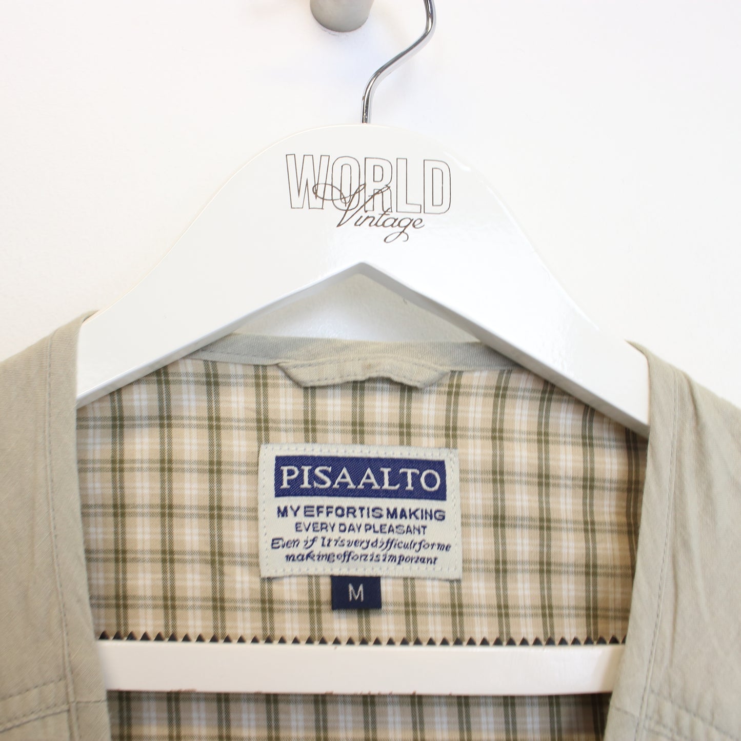 Vintage Pisaalto vest in cream. Best fits M