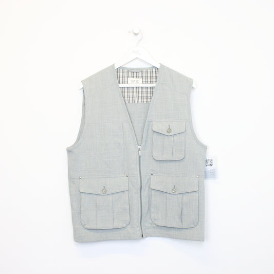 Vintage Live Up vest in grey. Best fits L