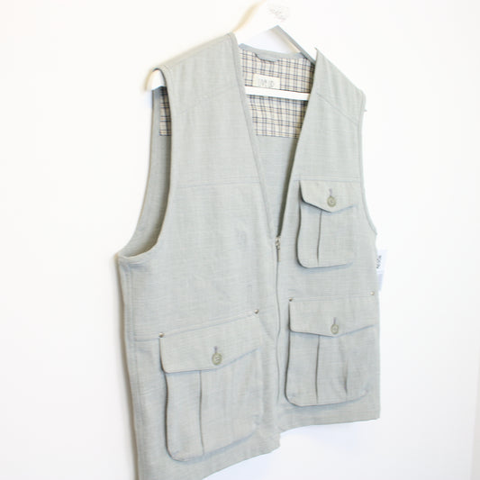 Vintage Live Up vest in grey. Best fits L