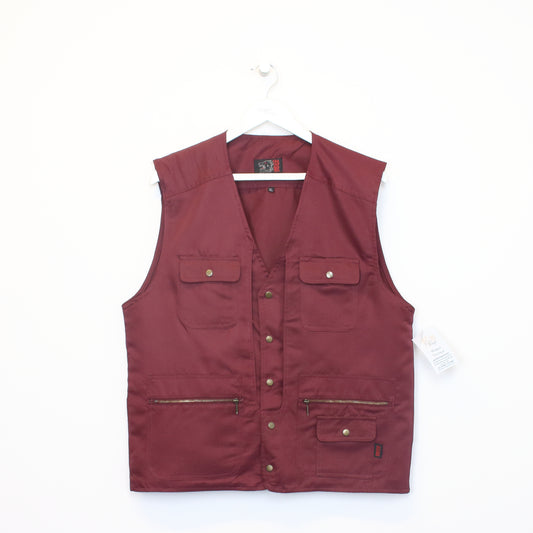 Vintage Unbranded vest in burgundy. Best fits XL