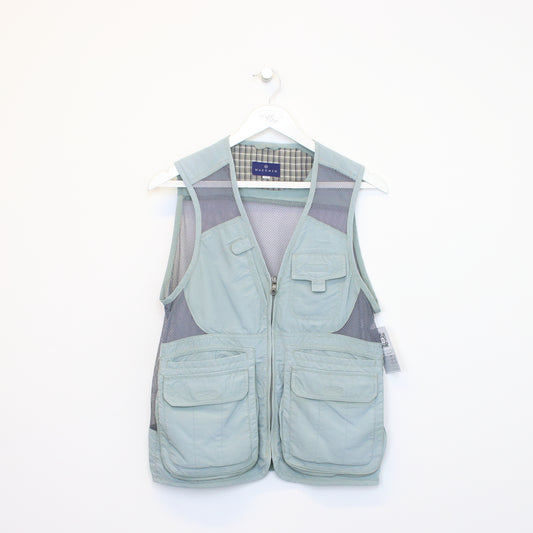 Vintage Macchio mesh vest in green. Best fits M