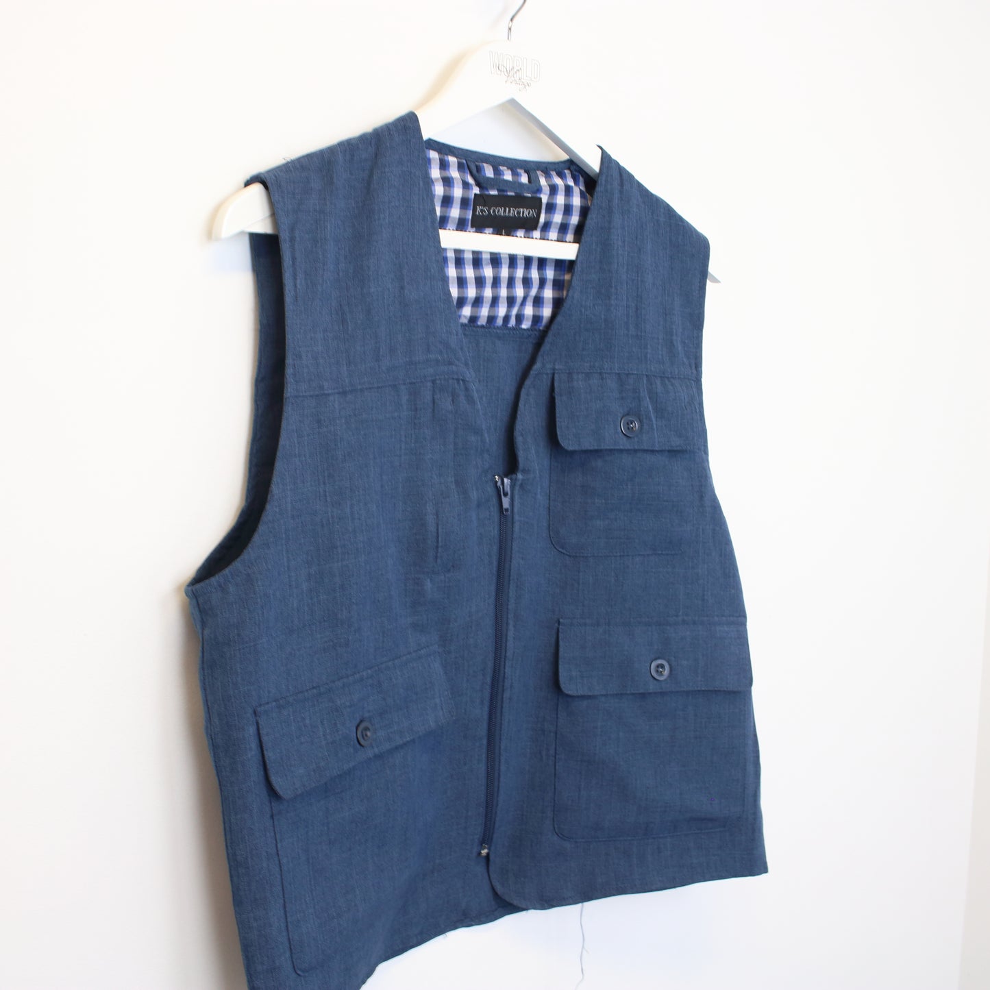 Vintage K's Collection vest in blue. Best fits L