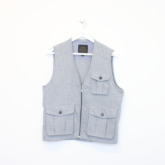 Vintage Peter Luger vest in blue. Best fits M