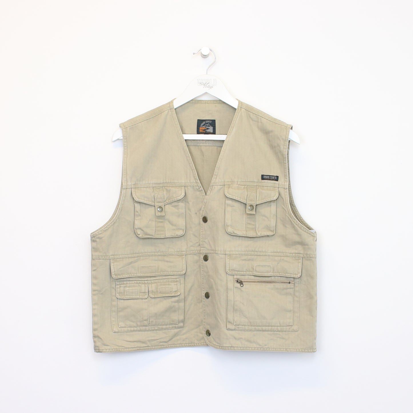 Vintage Amdare Schietti vest in beige. Best fits M