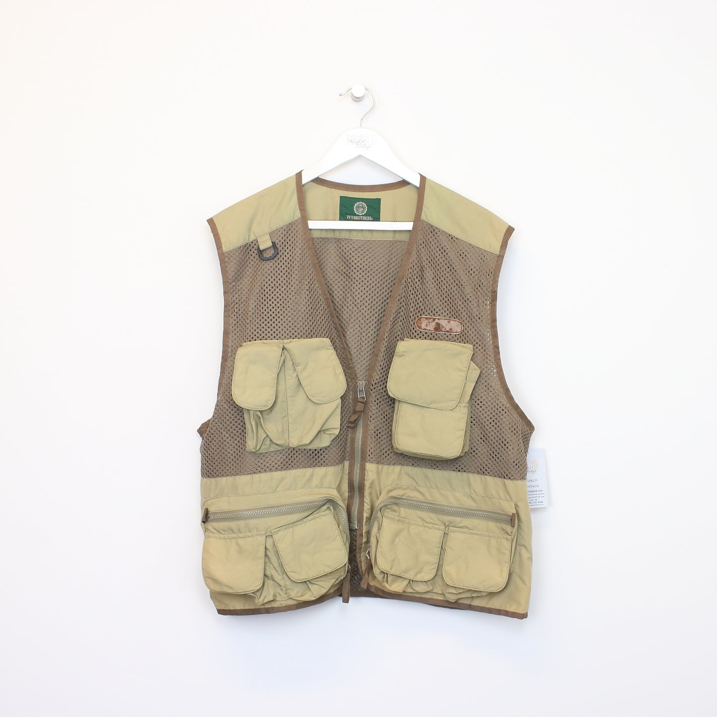 Vintage Ivy Brothers vest in beige. Best fits M