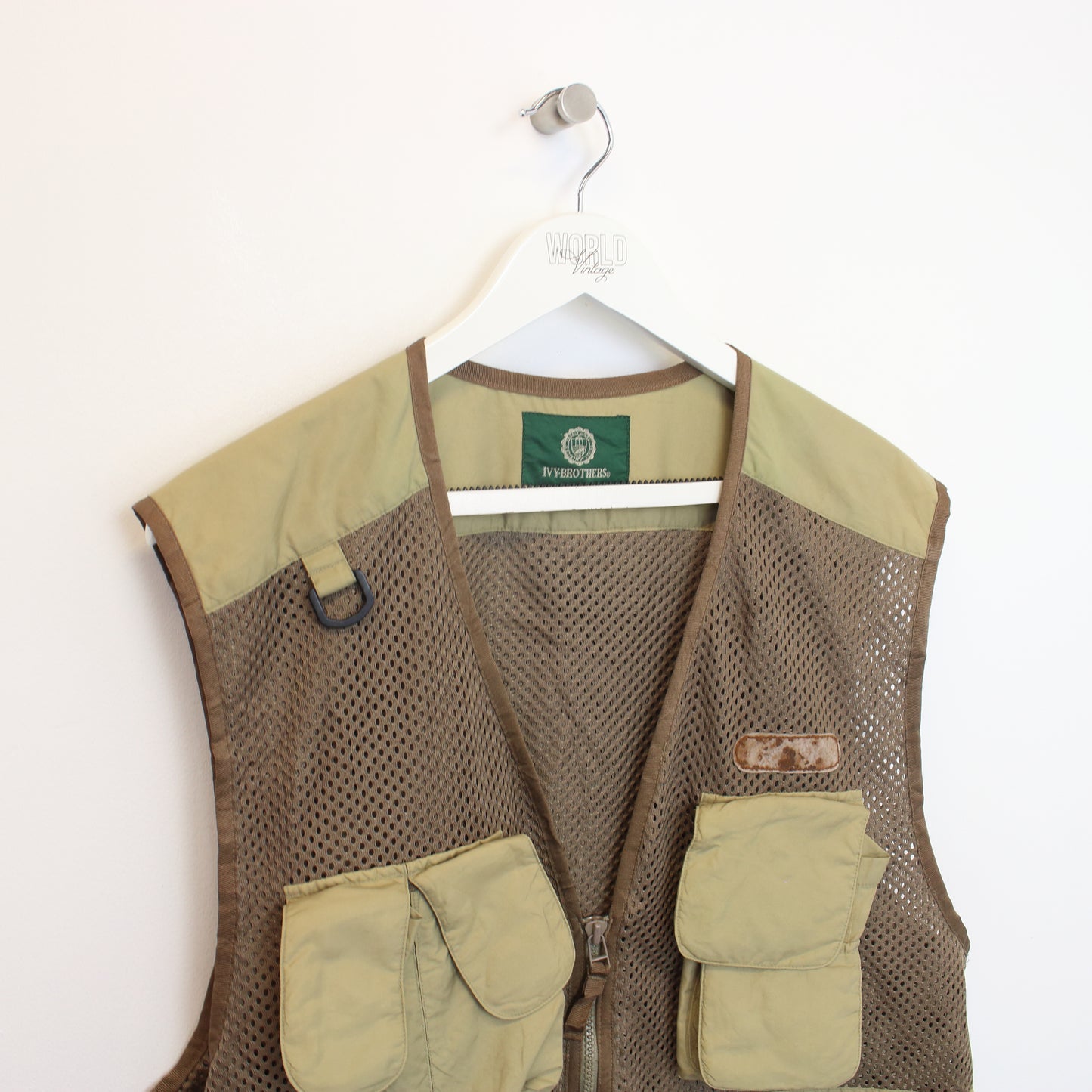 Vintage Ivy Brothers vest in beige. Best fits M