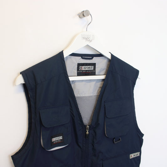 Vintage Old Carl's vest in blue. Best fits M