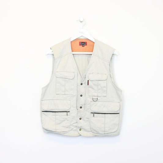 Vintage Even River vest in grey. Best fits M