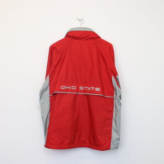 Vintage Columbia Ohio State jacket in red. Best fits L